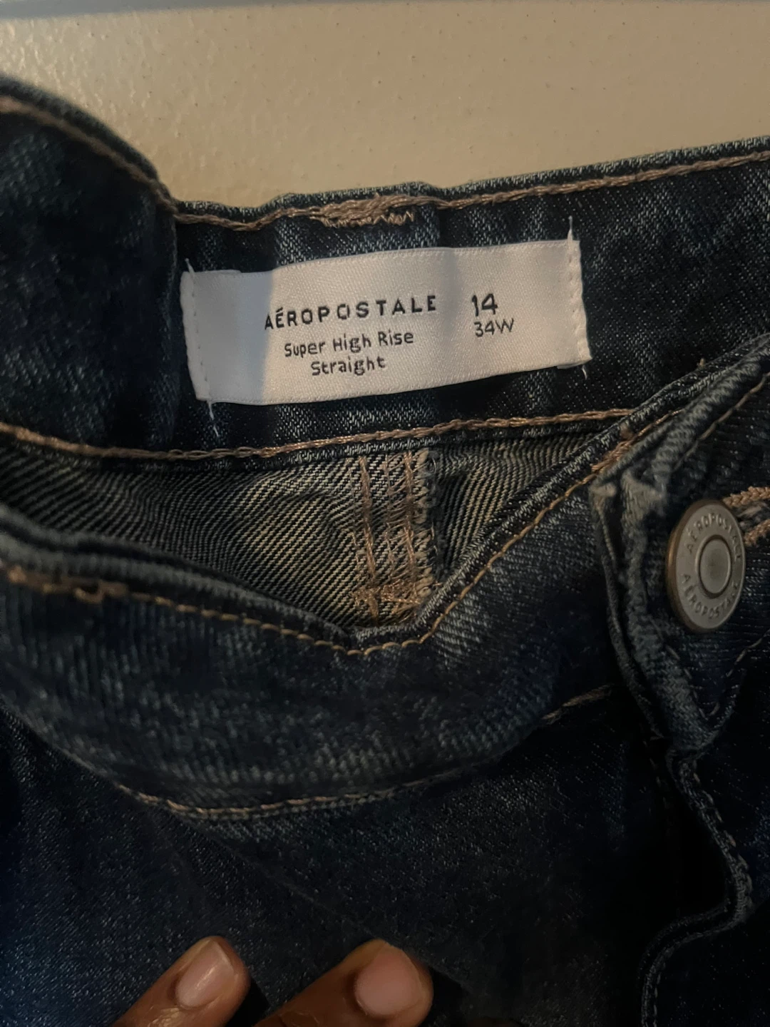Aeropostale Super High Rise Straight Jeans - Size 14 - photo 2