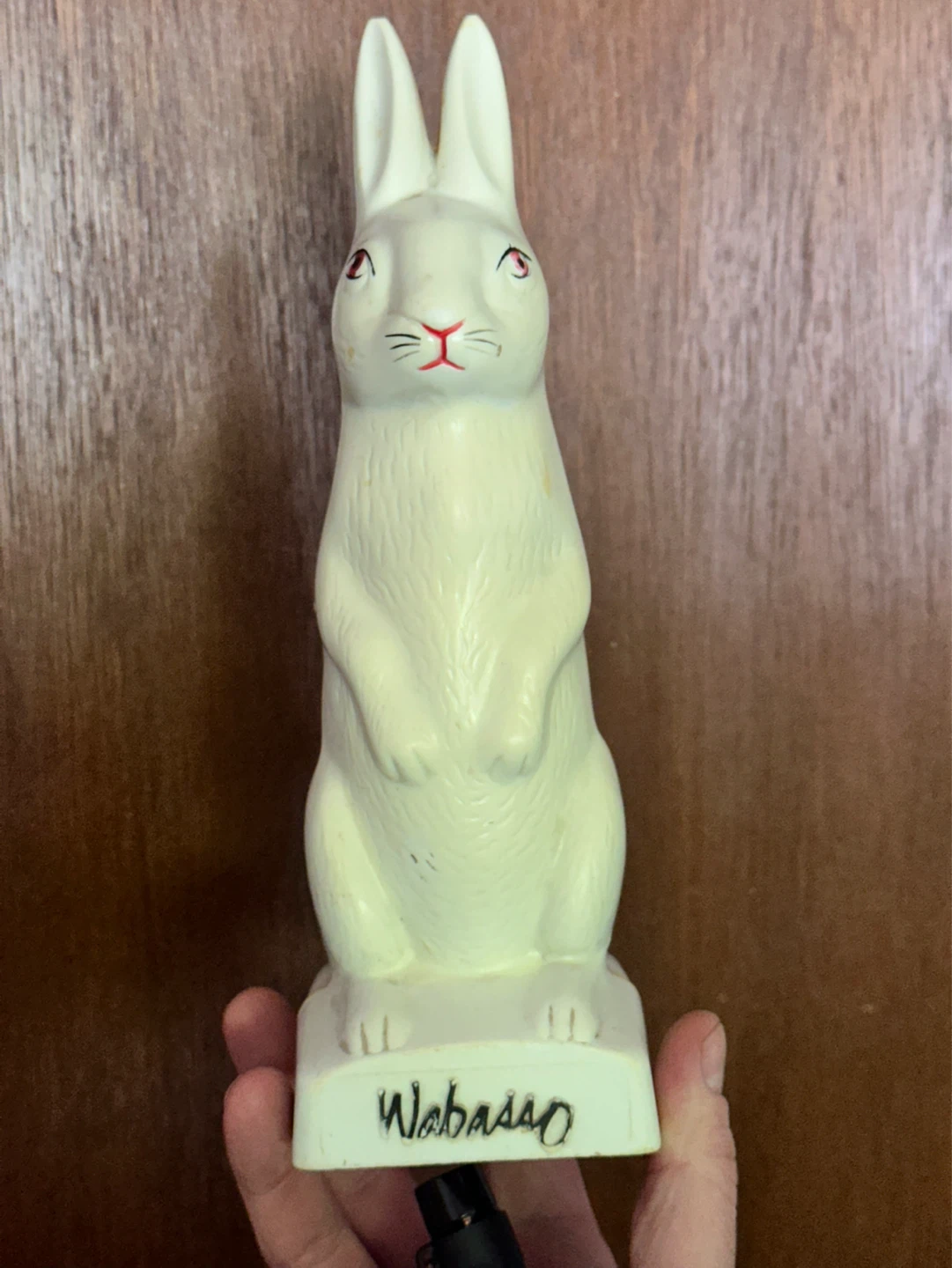 1950's WABASSO Rabbit Mascot tall Still Bank Advertising CANADA