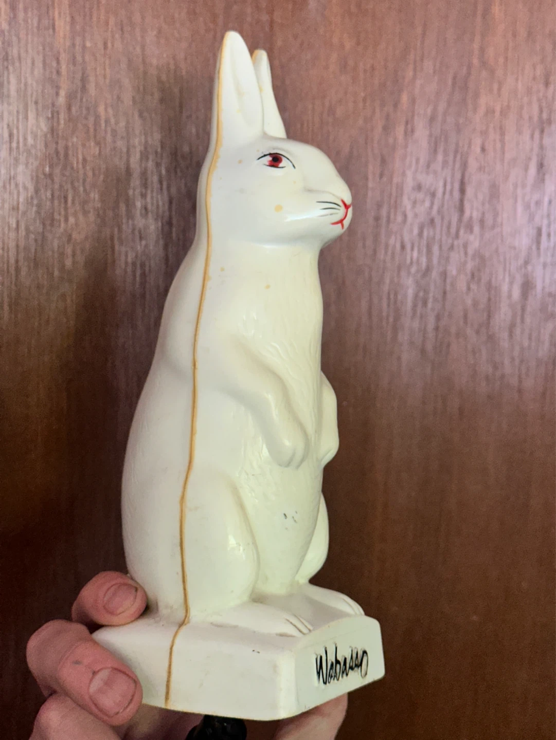 1950's WABASSO Rabbit Mascot tall Still Bank Advertising CANADA - photo 4