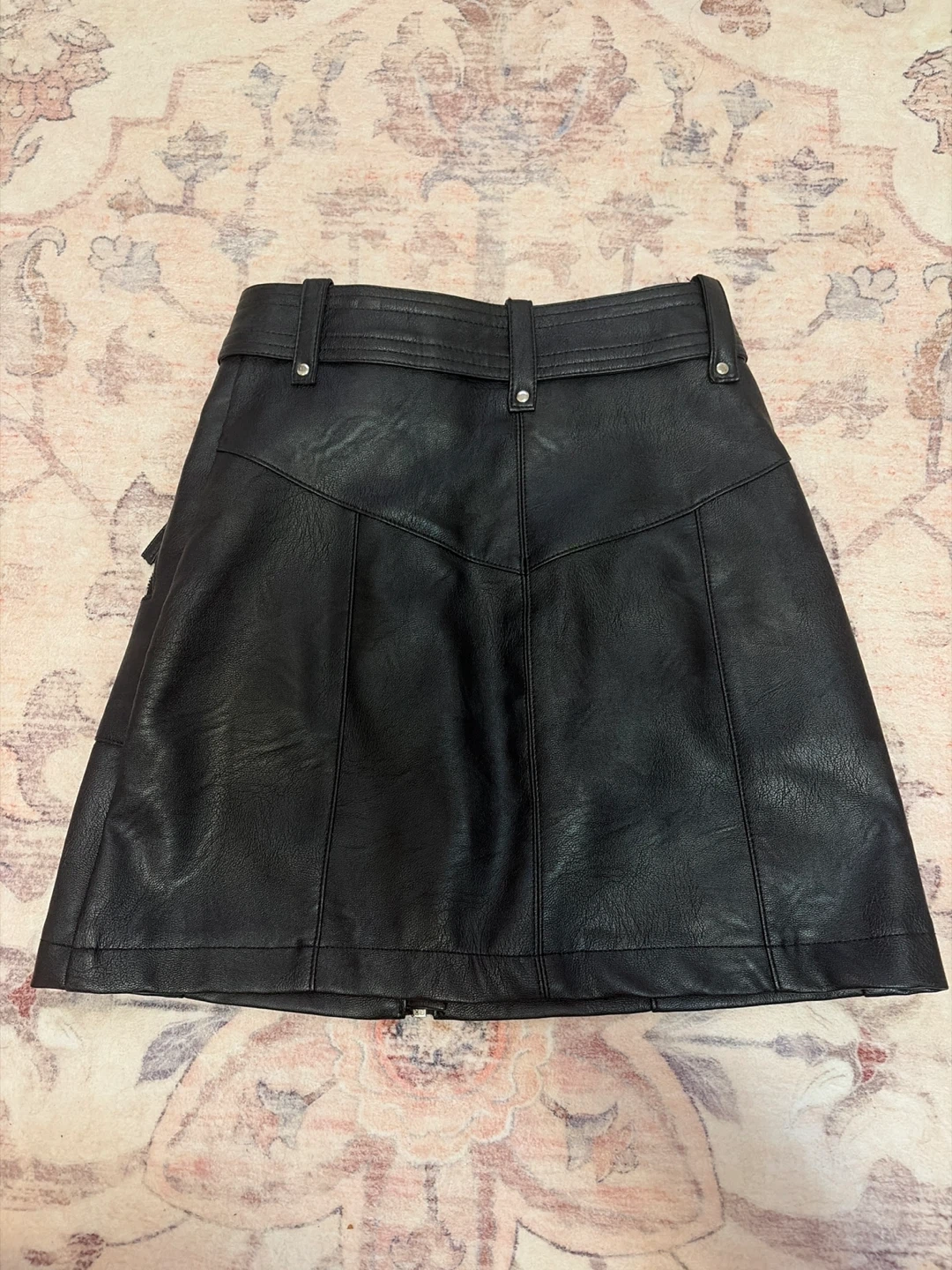 NEW Topshop Leather Mini Skirt -2 - photo 3