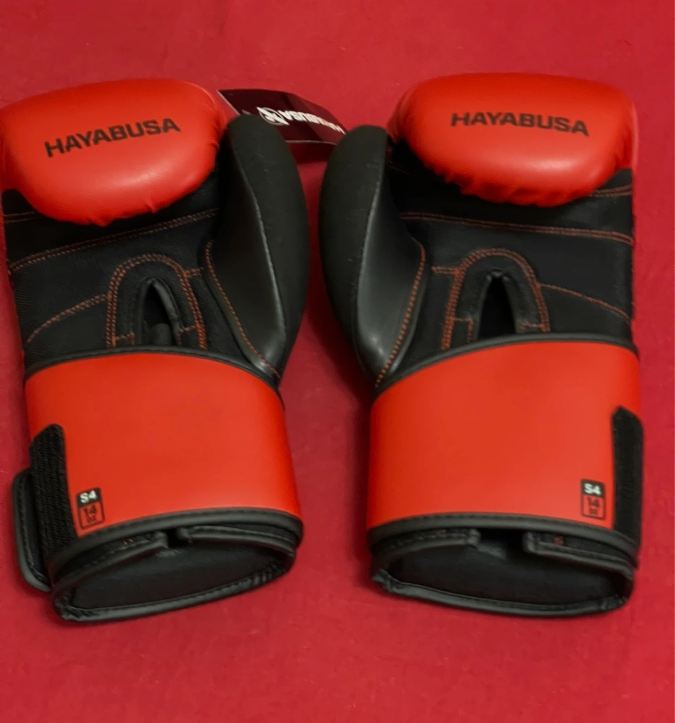 Hayabusa Red and Black Boxing Gloves - 14 oz - photo 3