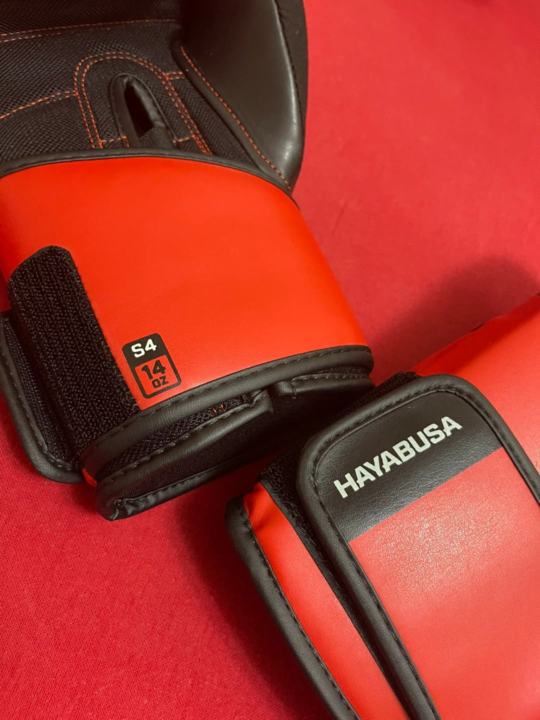 Hayabusa Red and Black Boxing Gloves - 14 oz - photo 5