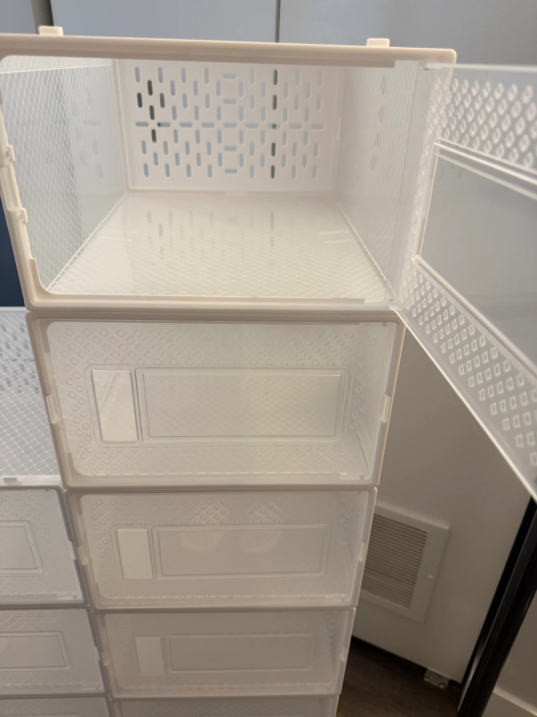 Stackable Storage Shoe Boxes - White (Set of 12) - photo 2