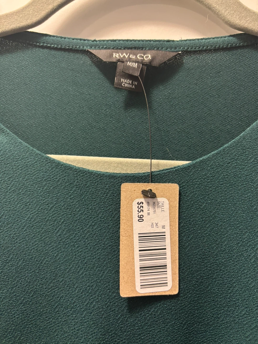 RW&CO. Green Long Sleeve Top Size M - photo 2