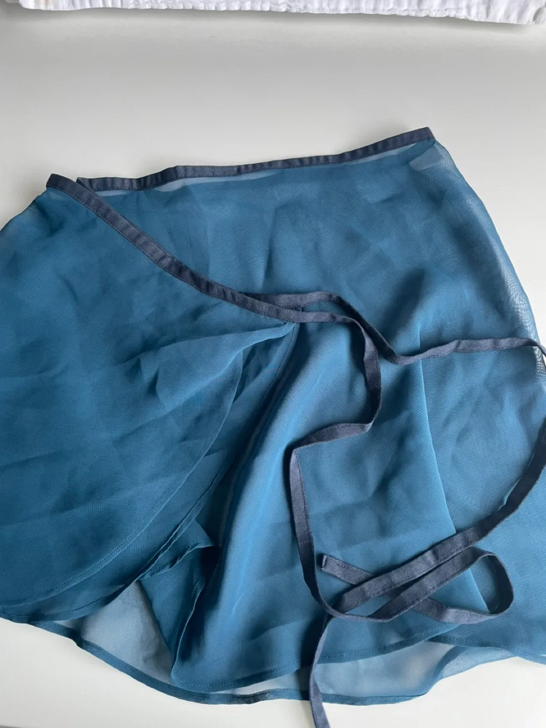 Eflora Teal Chiffon Ballet Wrap Skirt