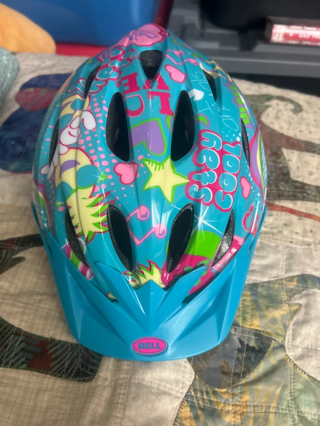 Bell Kids Bike Helmet - Blue/Pink