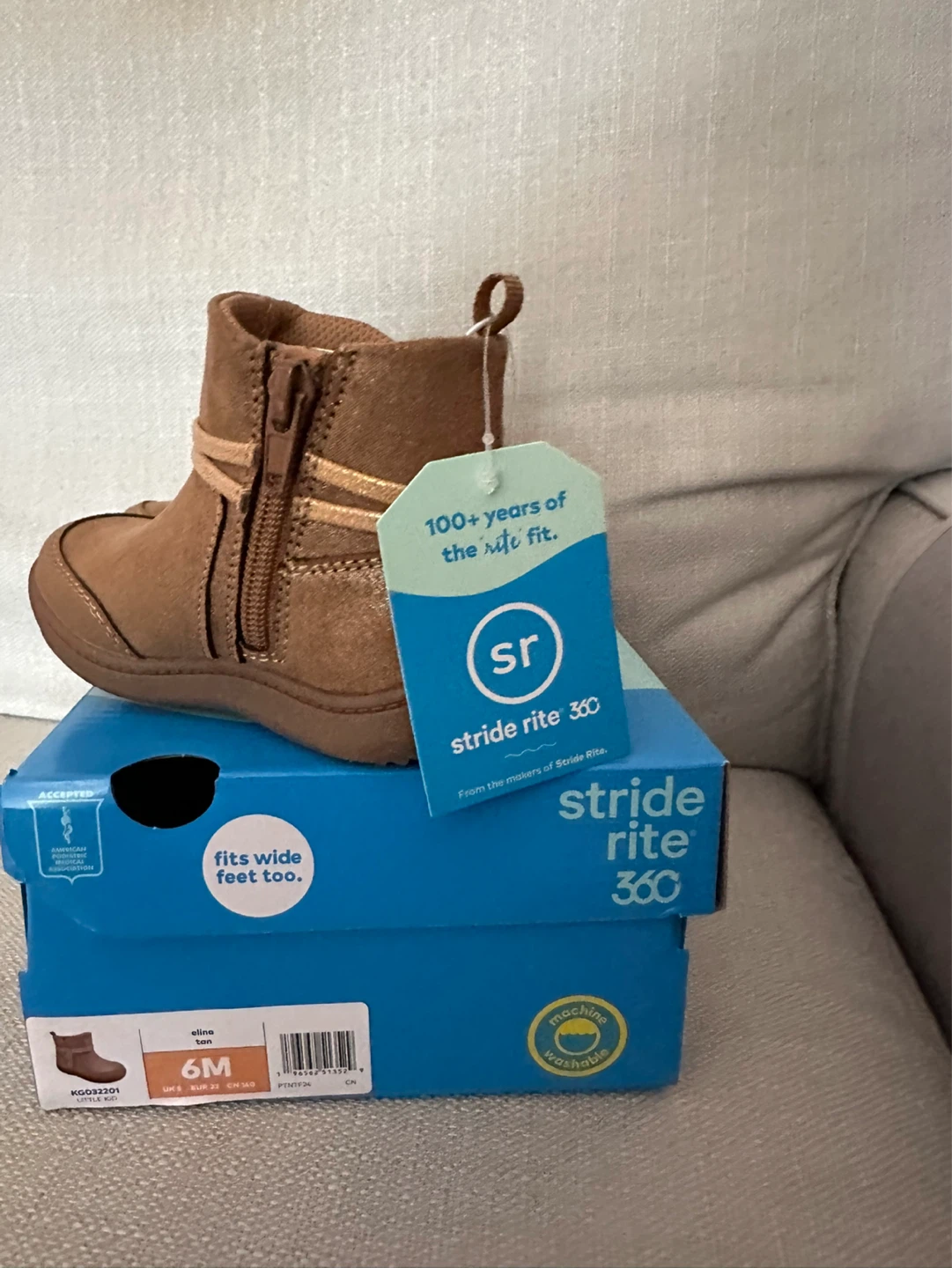 Stride Rite 360 Tan Boots - Size 6M