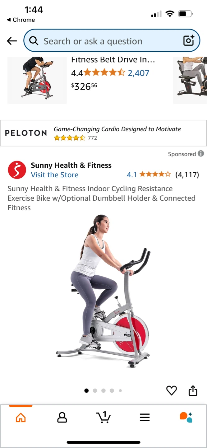 Sunny Health & Fitness Indoor Cycling Exercise Bike