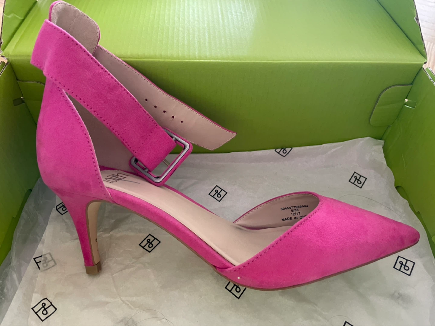 Faith Pink Suede Heels Size 5/38 - photo 2