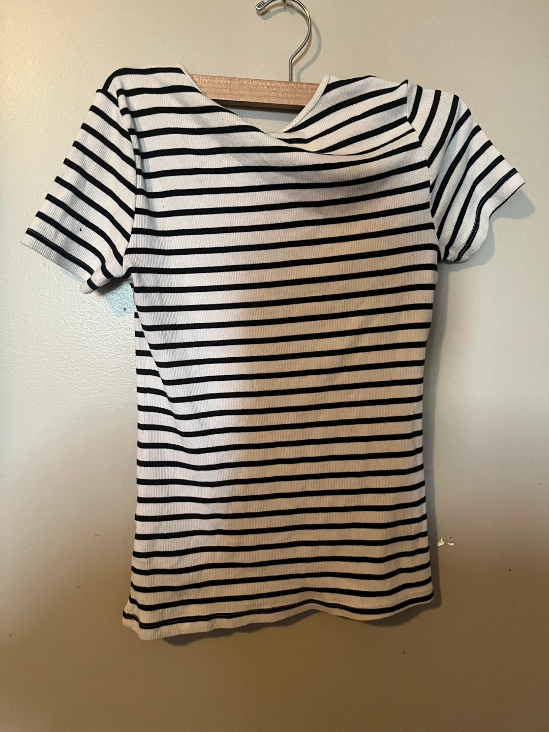 Black and White Striped T-Shirt - photo 2