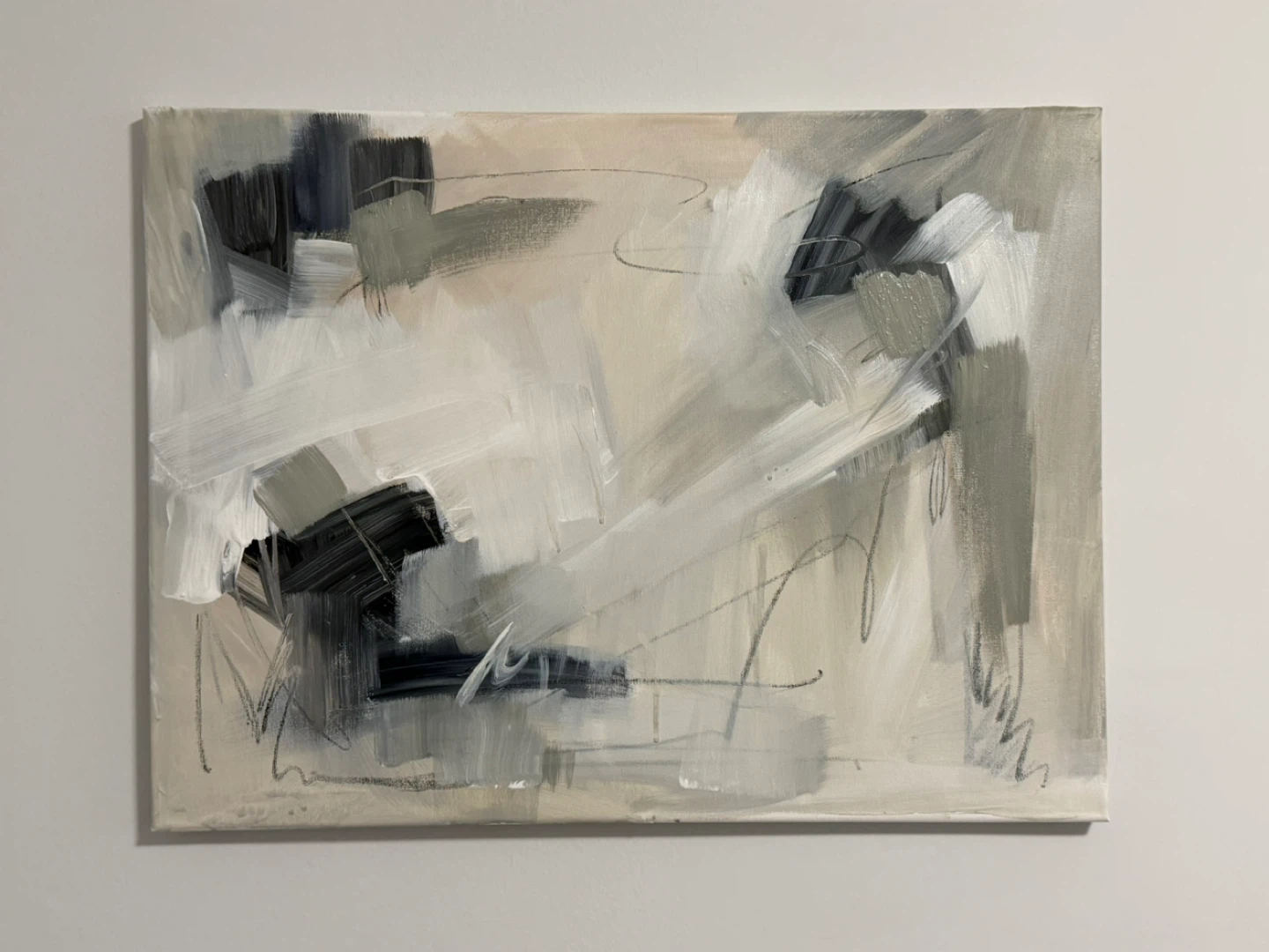 Original Abstract Canvas Wall Art Painting - photo 2