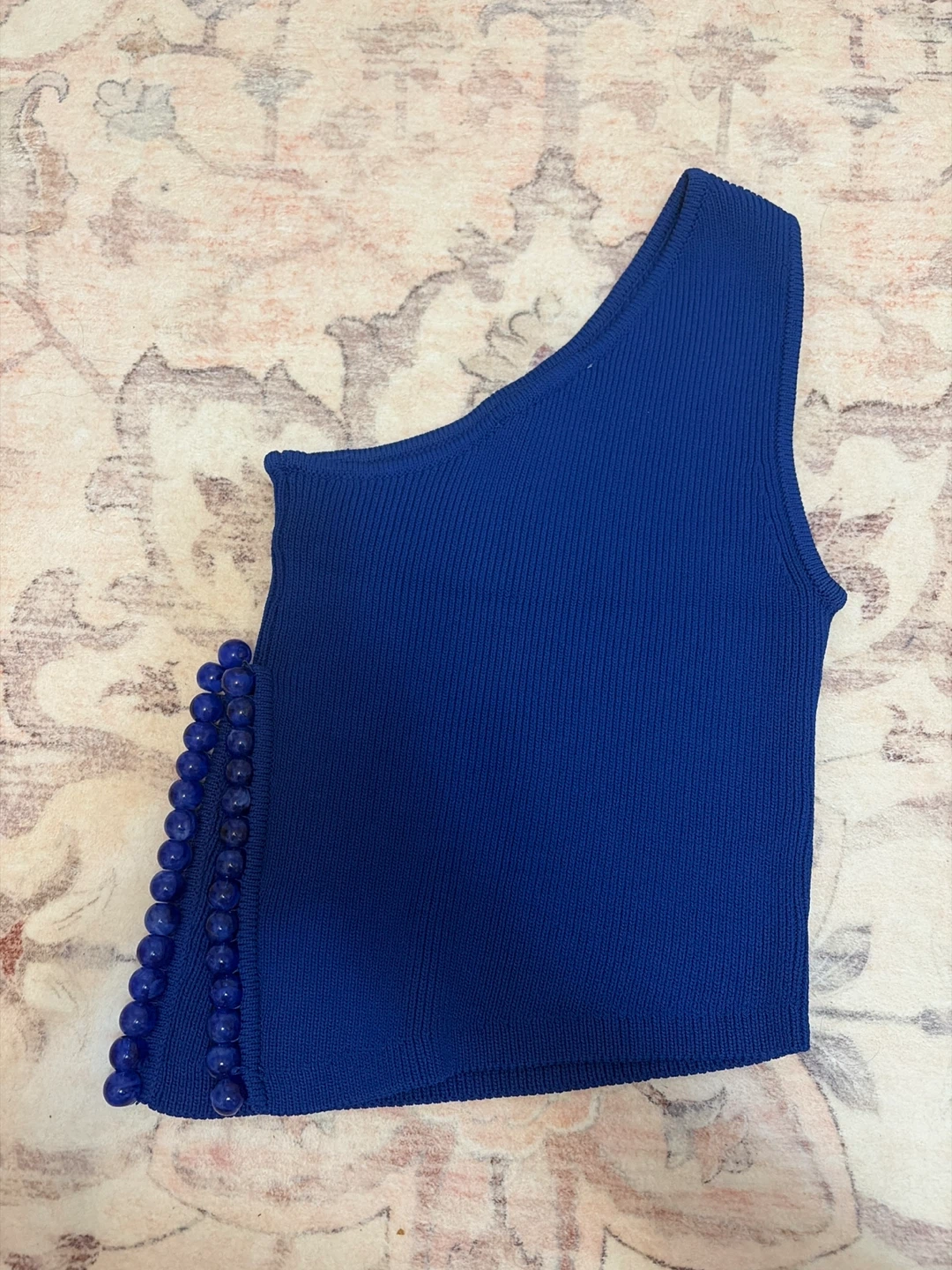 Zara Beaded One-Shoulder Top - S - photo 4