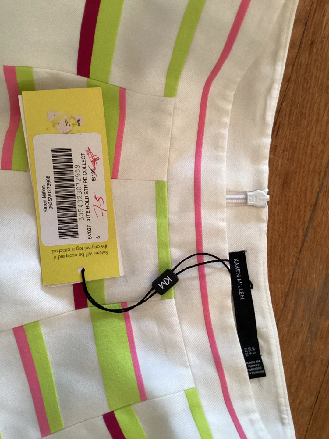Karen Millen Stripe A-Line Skirt - photo 3