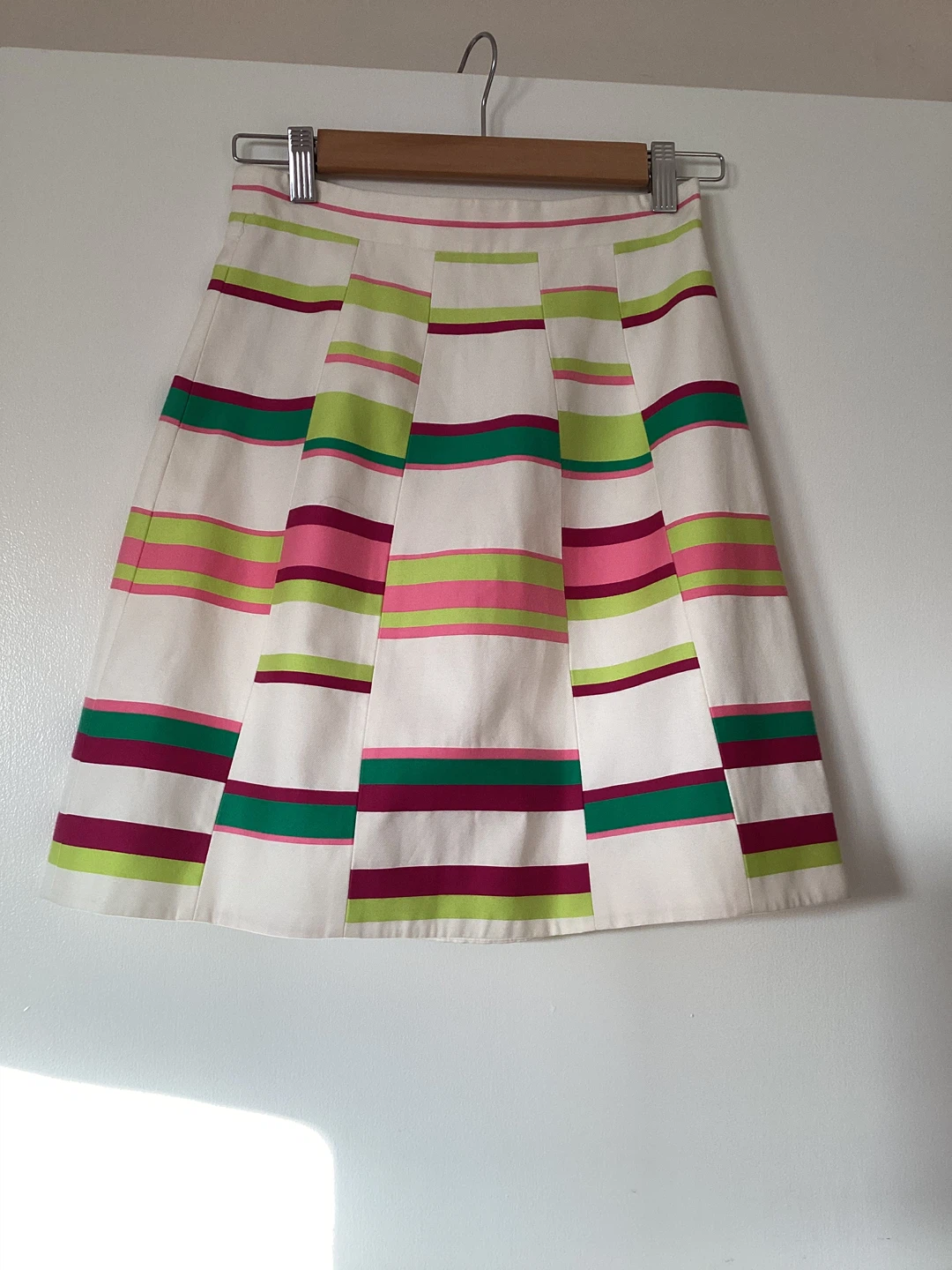 Karen Millen Stripe A-Line Skirt