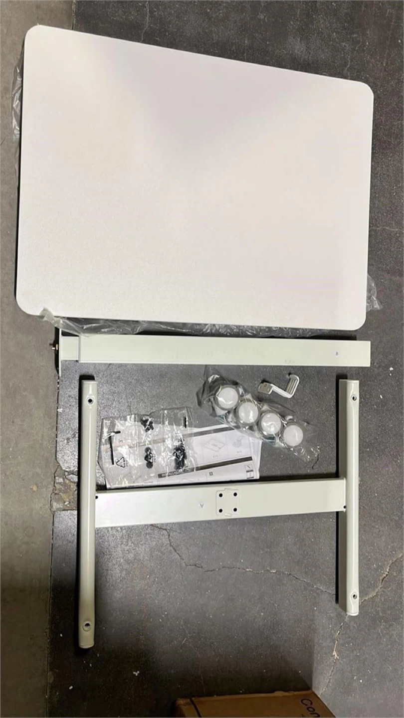 Adjustable Rolling Laptop Desk White - photo 4