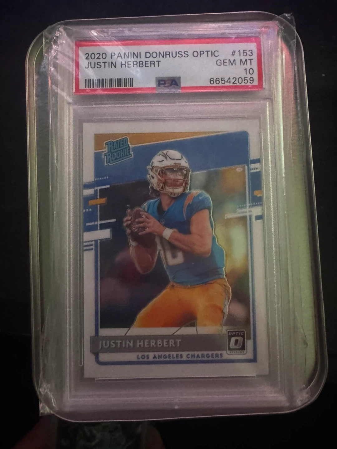 Justin Herbert Autographed & Graded Rookie Cards - photo 2