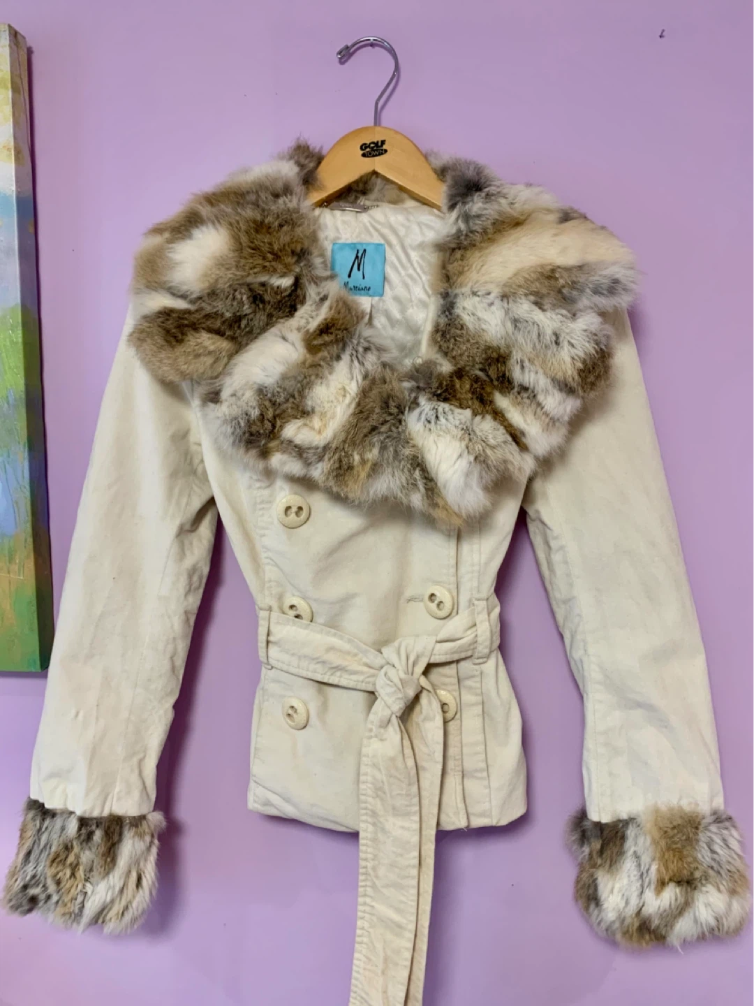 Marciano Jacket with Real Rabbit Fur - photo 3