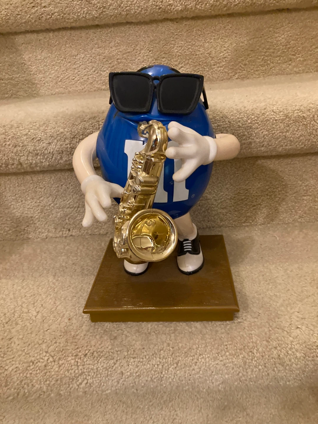 M&M's Blue Character Saxophone Figurine