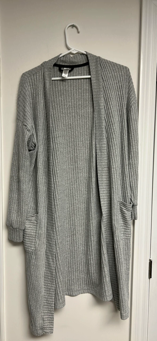 George Grey Ribbed Cardigan S/M