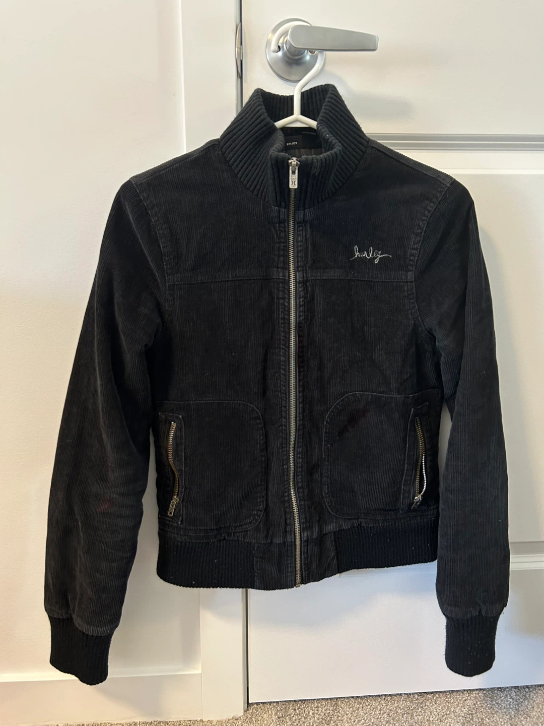 Vintage Hurley Black Corduroy Jacket