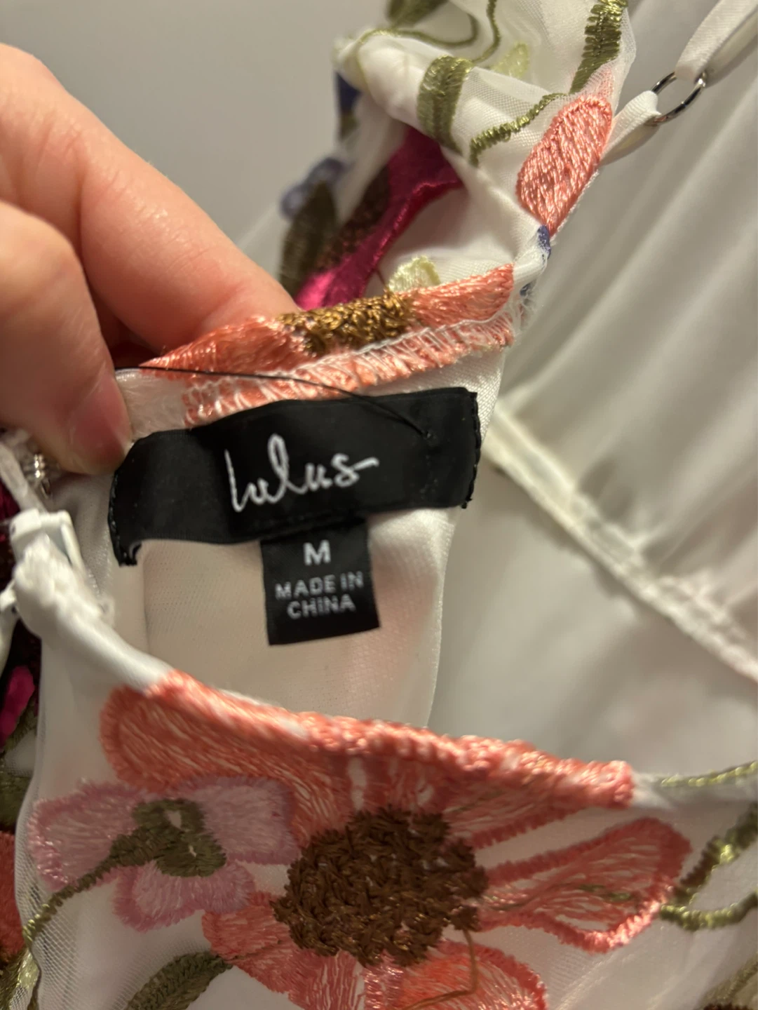 Lulus Embroidered Floral Dress Size Medium - photo 3