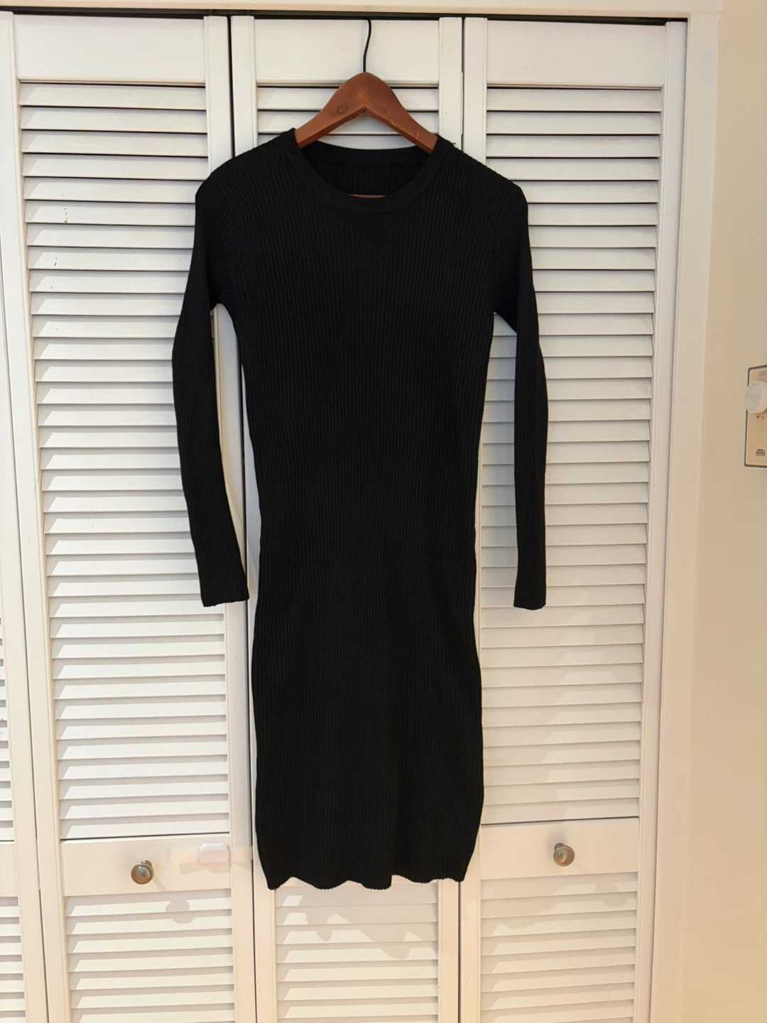 Ribbed Knit Midi Dress - photo 3
