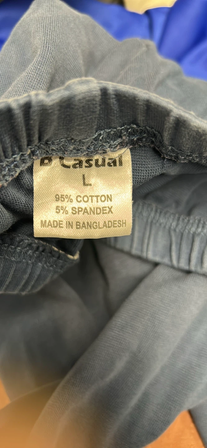 B Casual Navy Blue Leggings Size L - photo 3