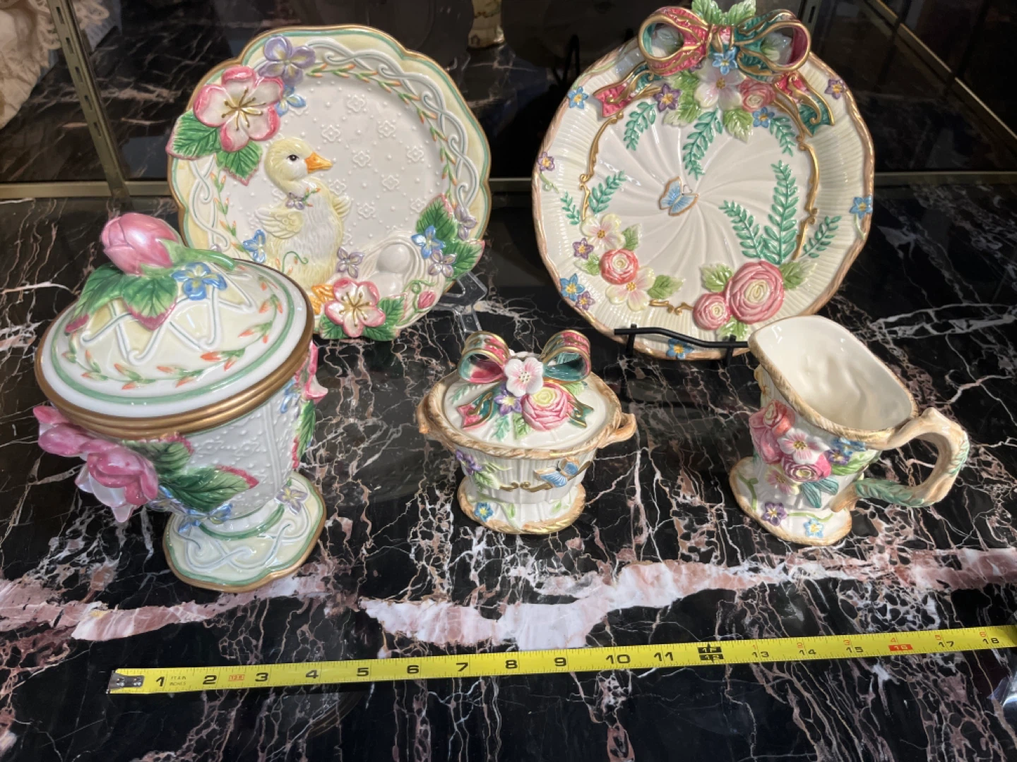 Floral Butterfly Design Serving Platter - photo 2