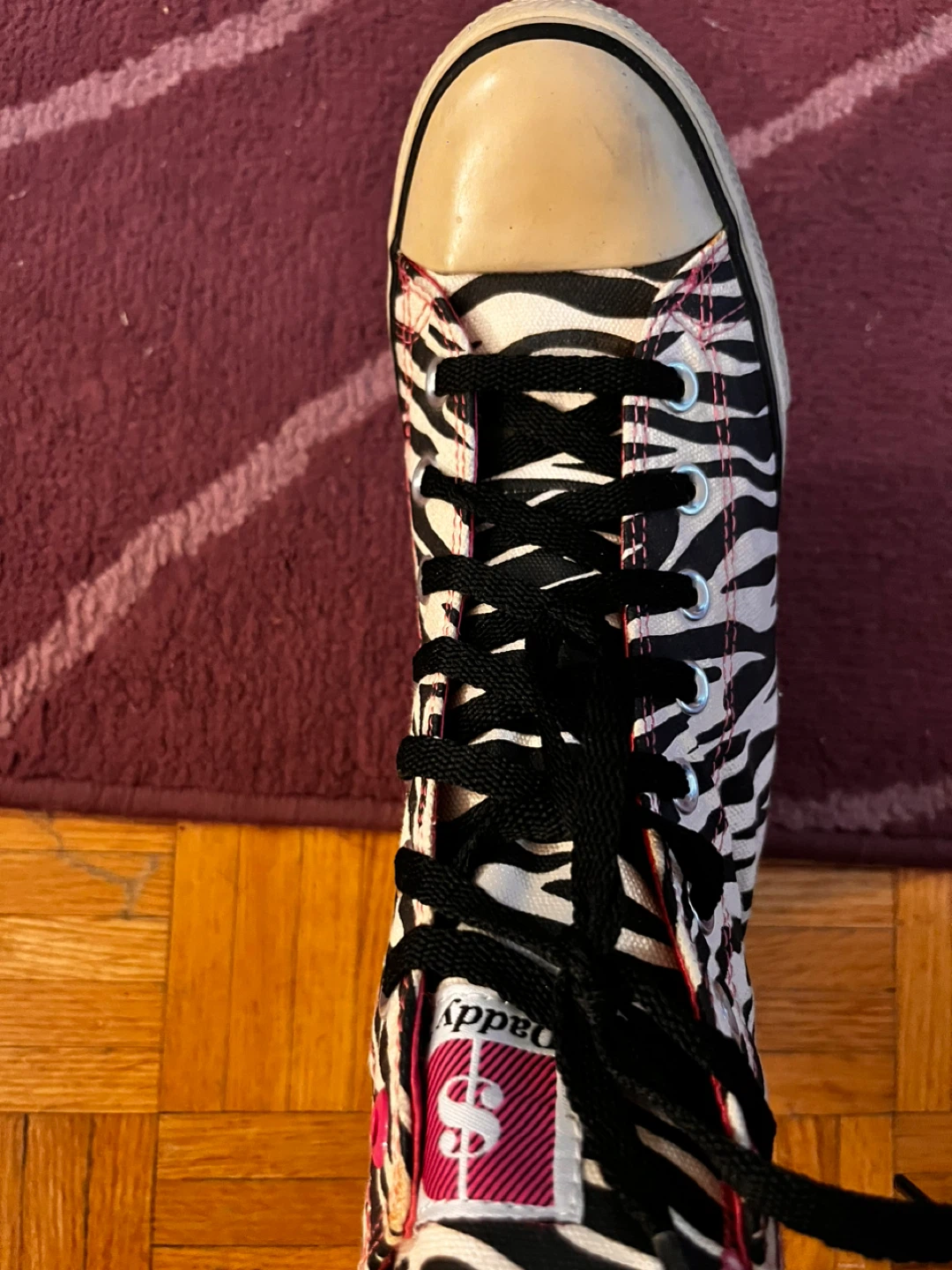 Brand New Zebra Print platform boots style size 8 - photo 2