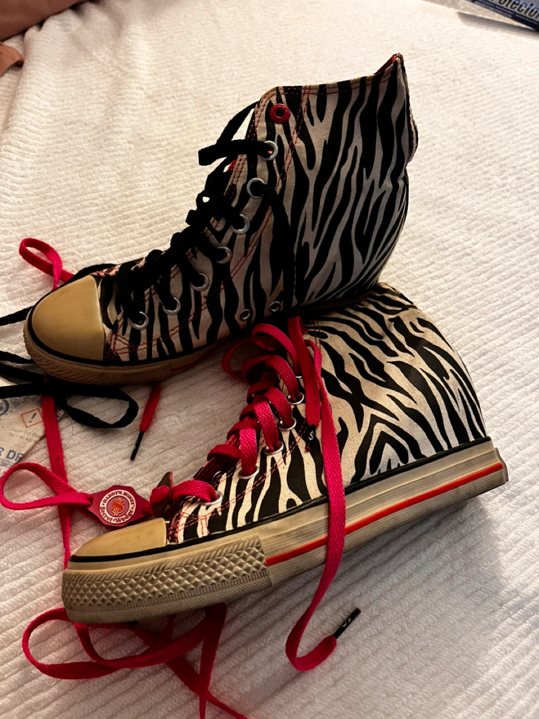 Brand New Zebra Print platform boots style size 8 - photo 4