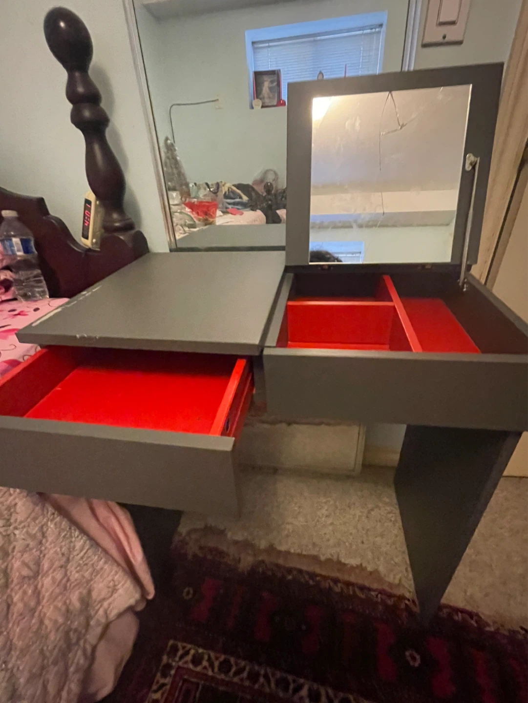 Free small gray desk:table