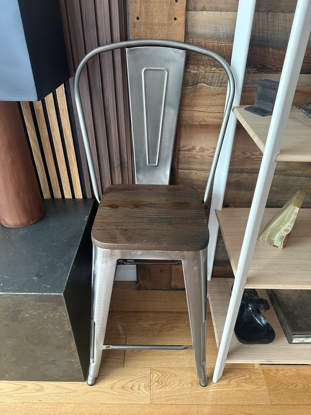 1 NEW TOLIX COUNTER HEIGHT KITCHEN ISLAND BAR STOOL - photo 2