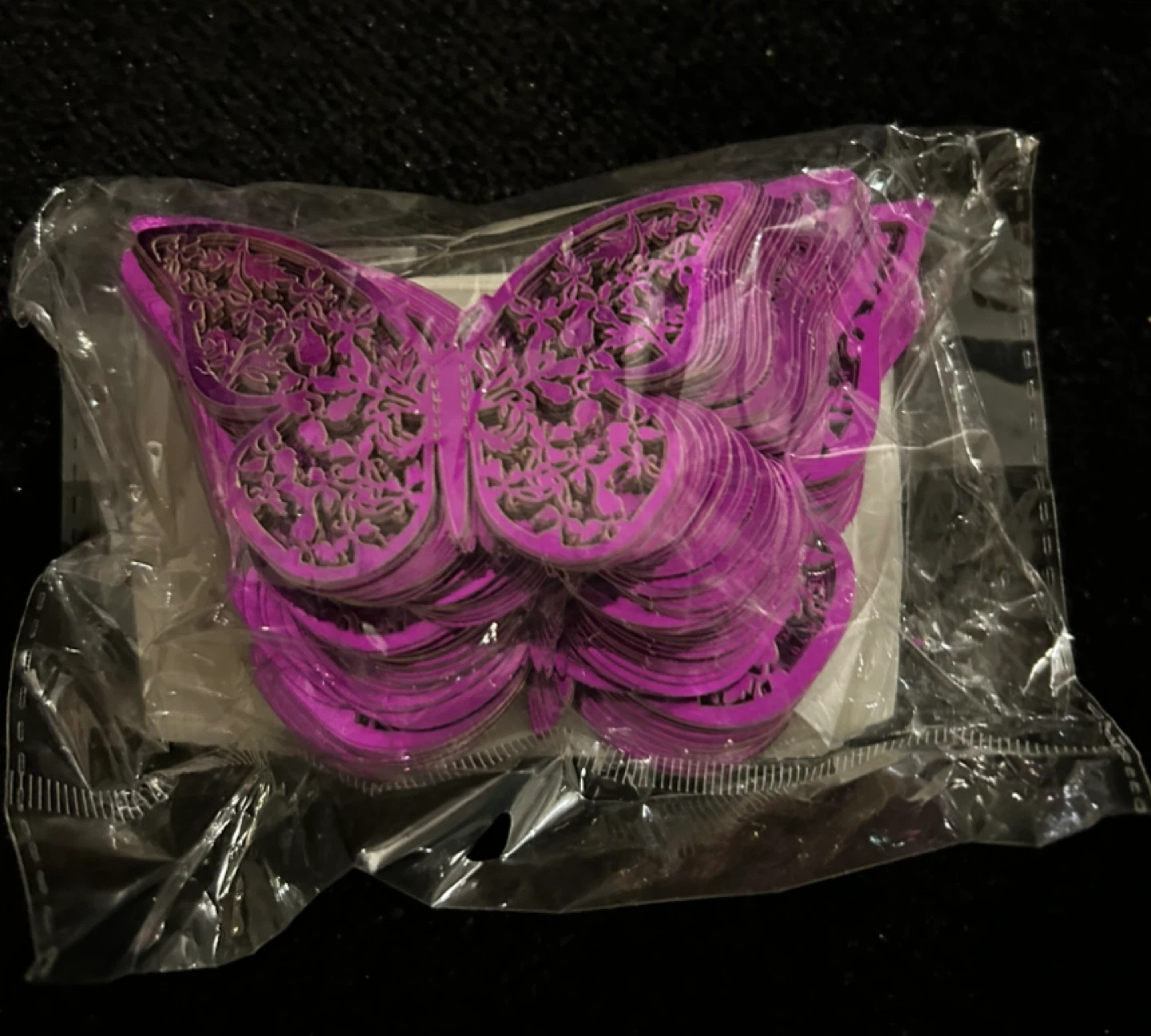 Purple Butterfly Decorations (150 pcs)