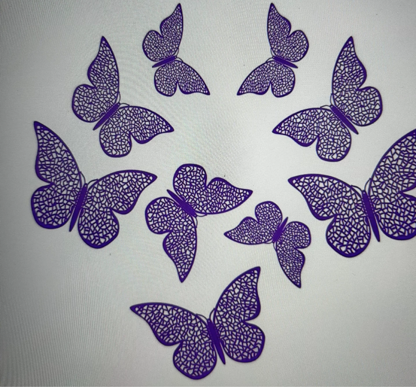 Purple Butterfly Decorations (150 pcs) - photo 5