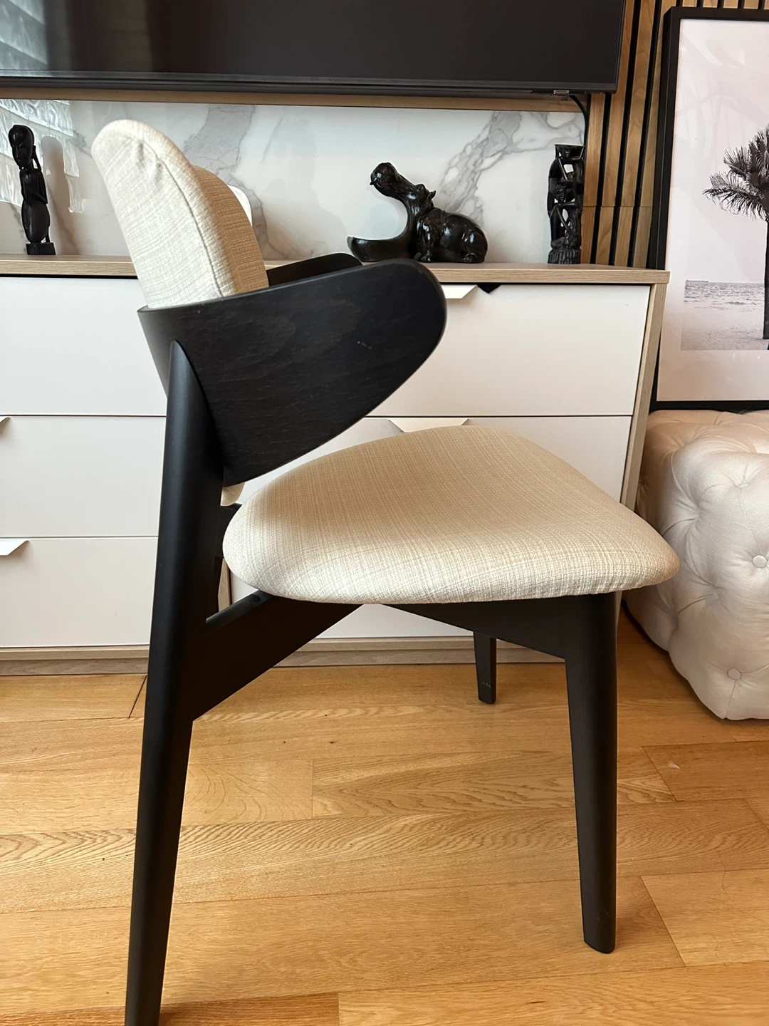 NOS VINTAGE IKEA 1999 GOTTFRID WING CHAIR DINING DESK SIDE - photo 3