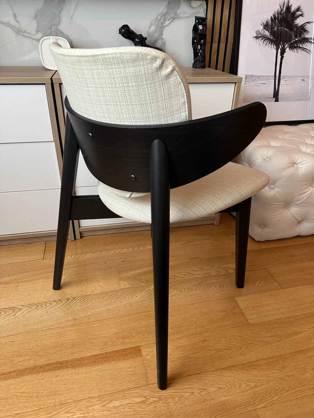 NOS VINTAGE IKEA 1999 GOTTFRID WING CHAIR DINING DESK SIDE - photo 5