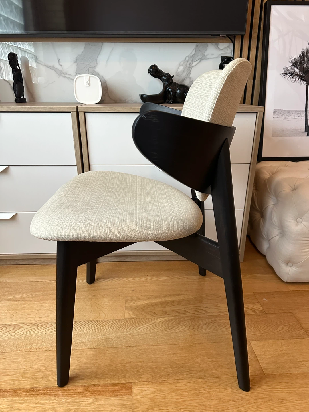 NOS VINTAGE IKEA 1999 GOTTFRID WING CHAIR DINING DESK SIDE - photo 4
