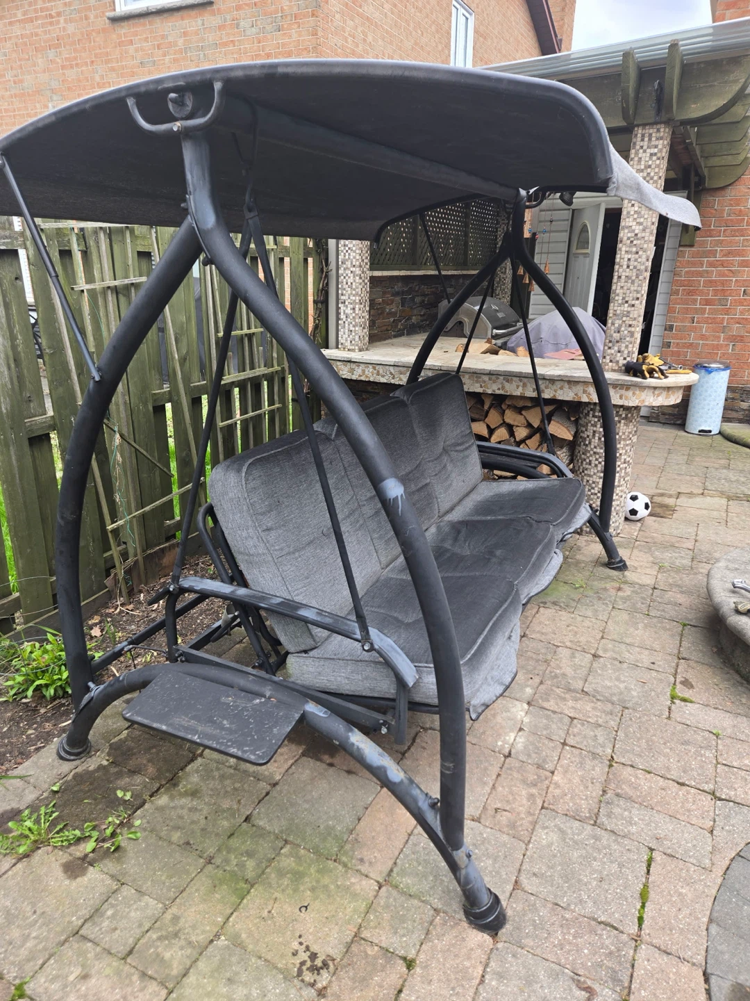 Outdoor Patio Swing with Canopy - photo 2