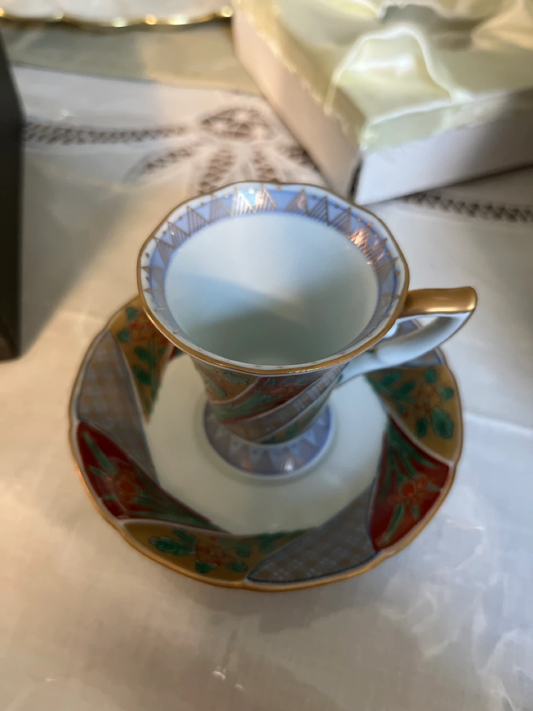 Japanese Teacup and Saucer Set - photo 2
