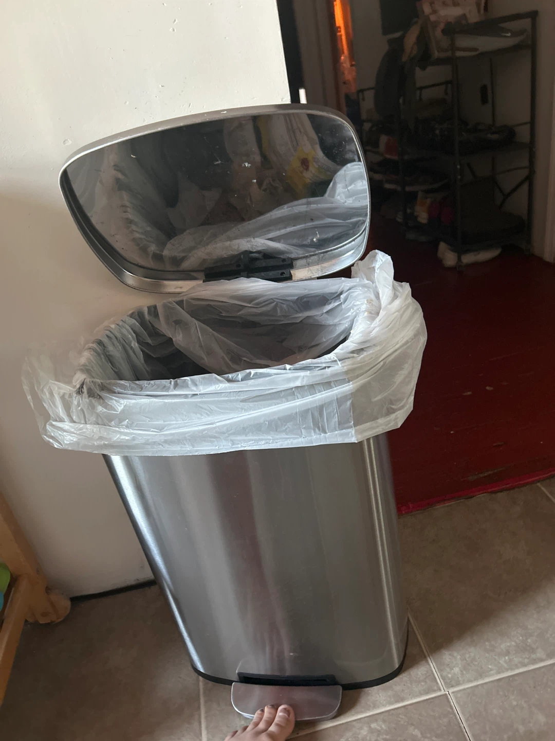 Simple Human 45L Stainless Steel Step Trash Can