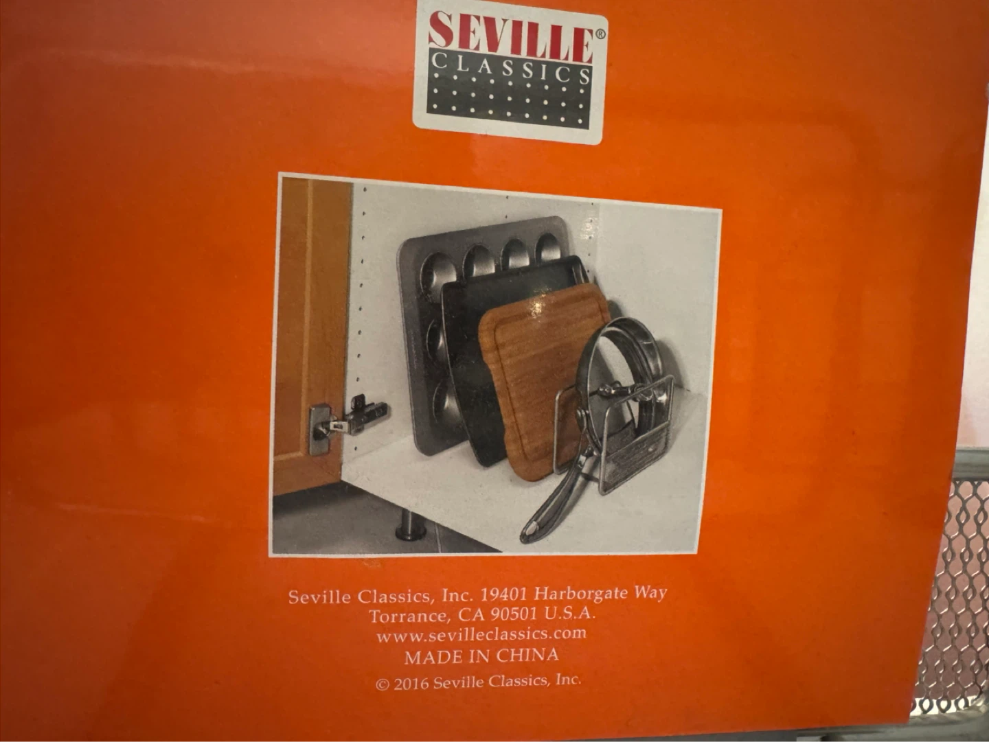 Seville Classics cookie sheet and Lid Organizer set of two - photo 2