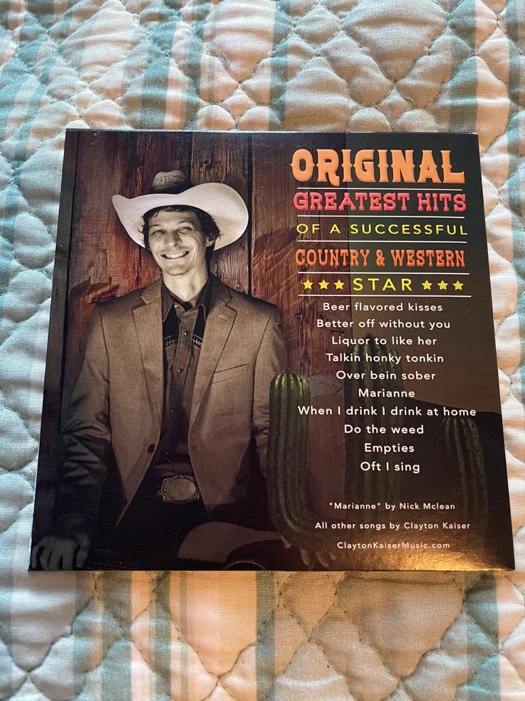 Clayton Kaiser's Original Greatest Hits CD - photo 2