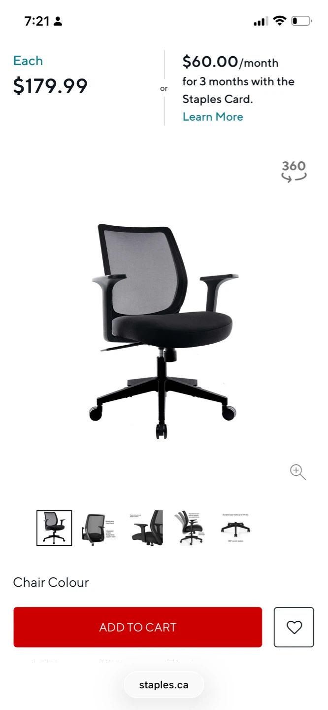 Black Mesh Office Chair - photo 2