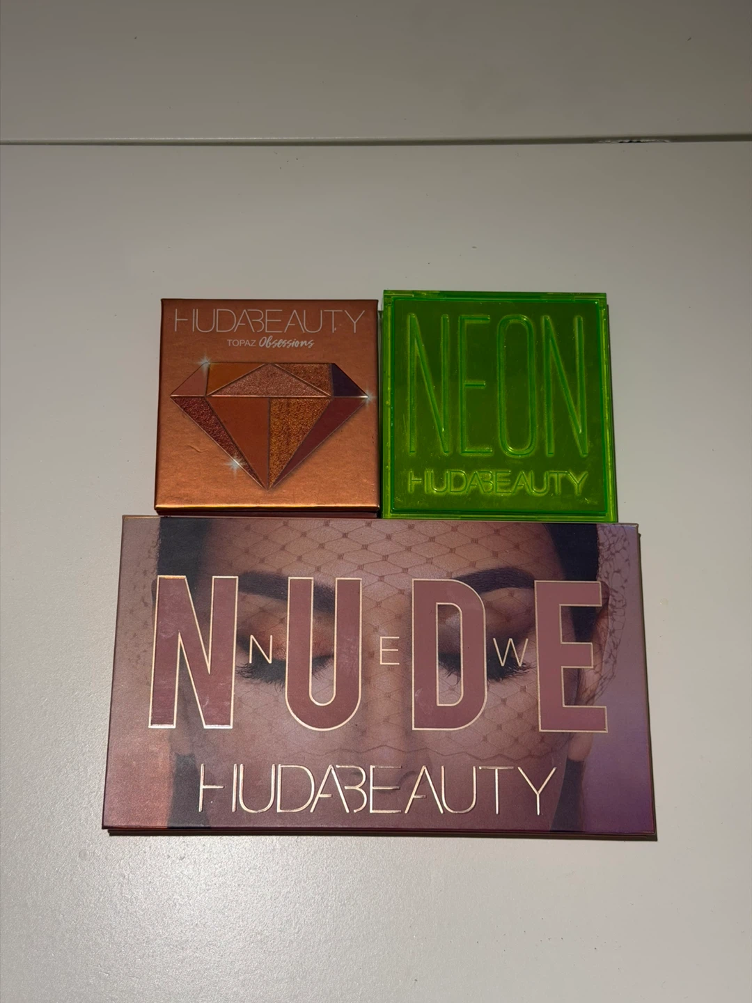 Huda Beauty eyeshadow palettes