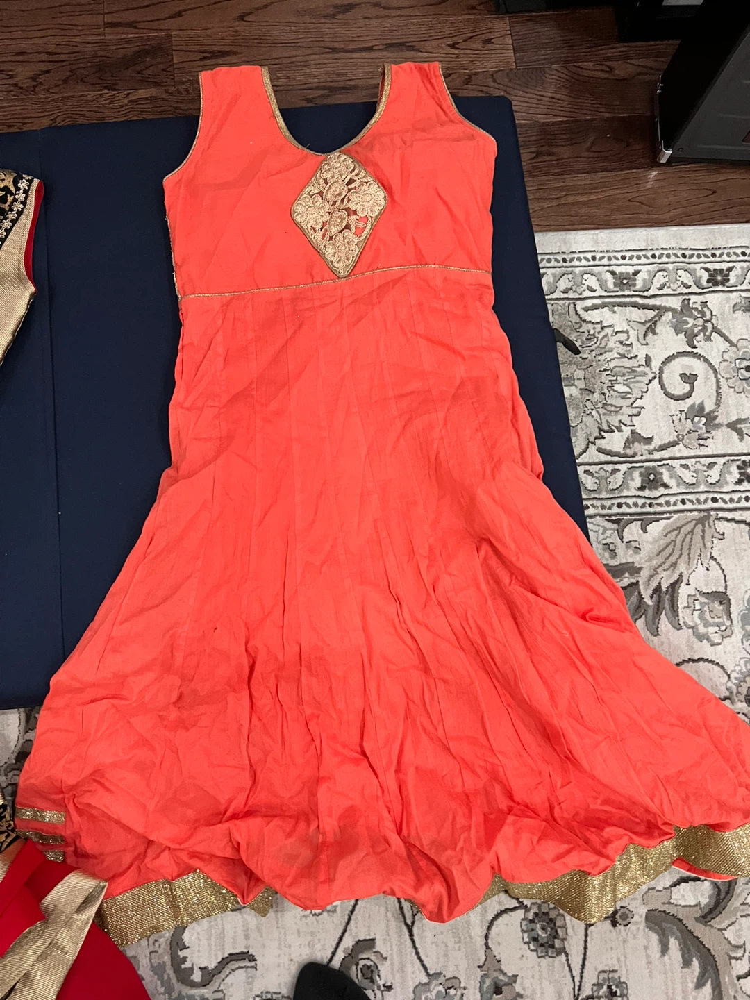 Coral Anarkali Suit with Dupatta free - photo 2