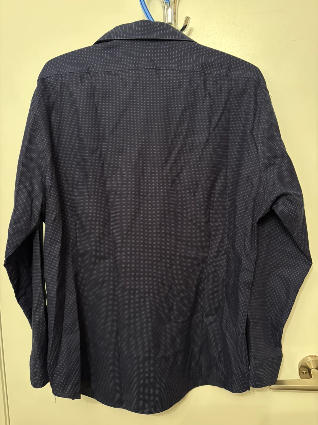 Calvin Klein Slim Fit Dress Shirt - Navy, Size 17 1/2 - photo 2