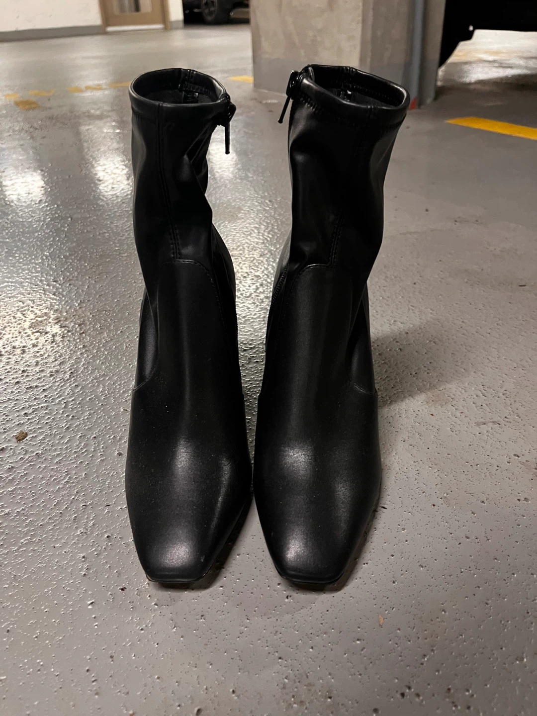 Aldo Black High Heel Sock Boots - photo 3
