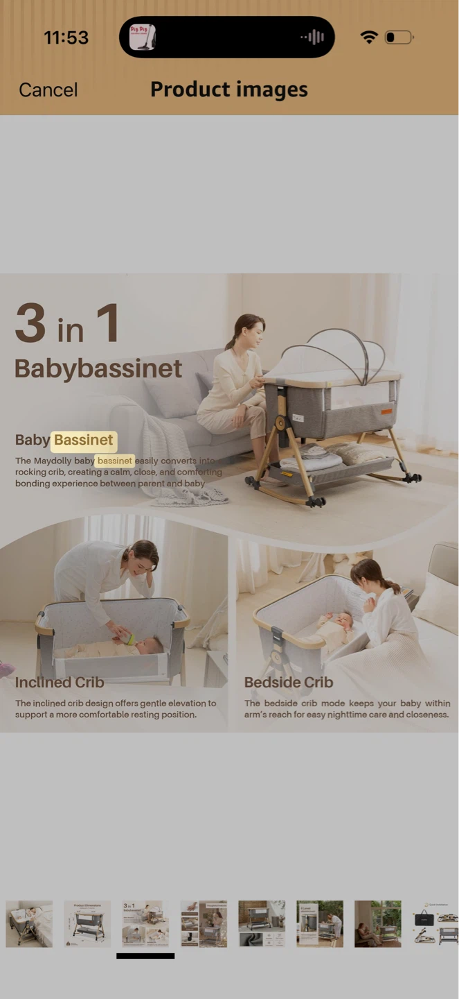 Maydolly 3-in-1 Bassinet – Great Condition + Extras