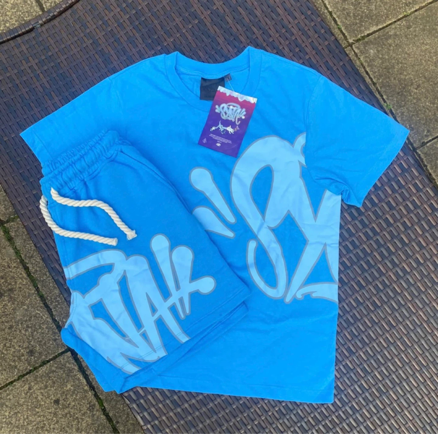 SNK T-shirt and Shorts Set Blue