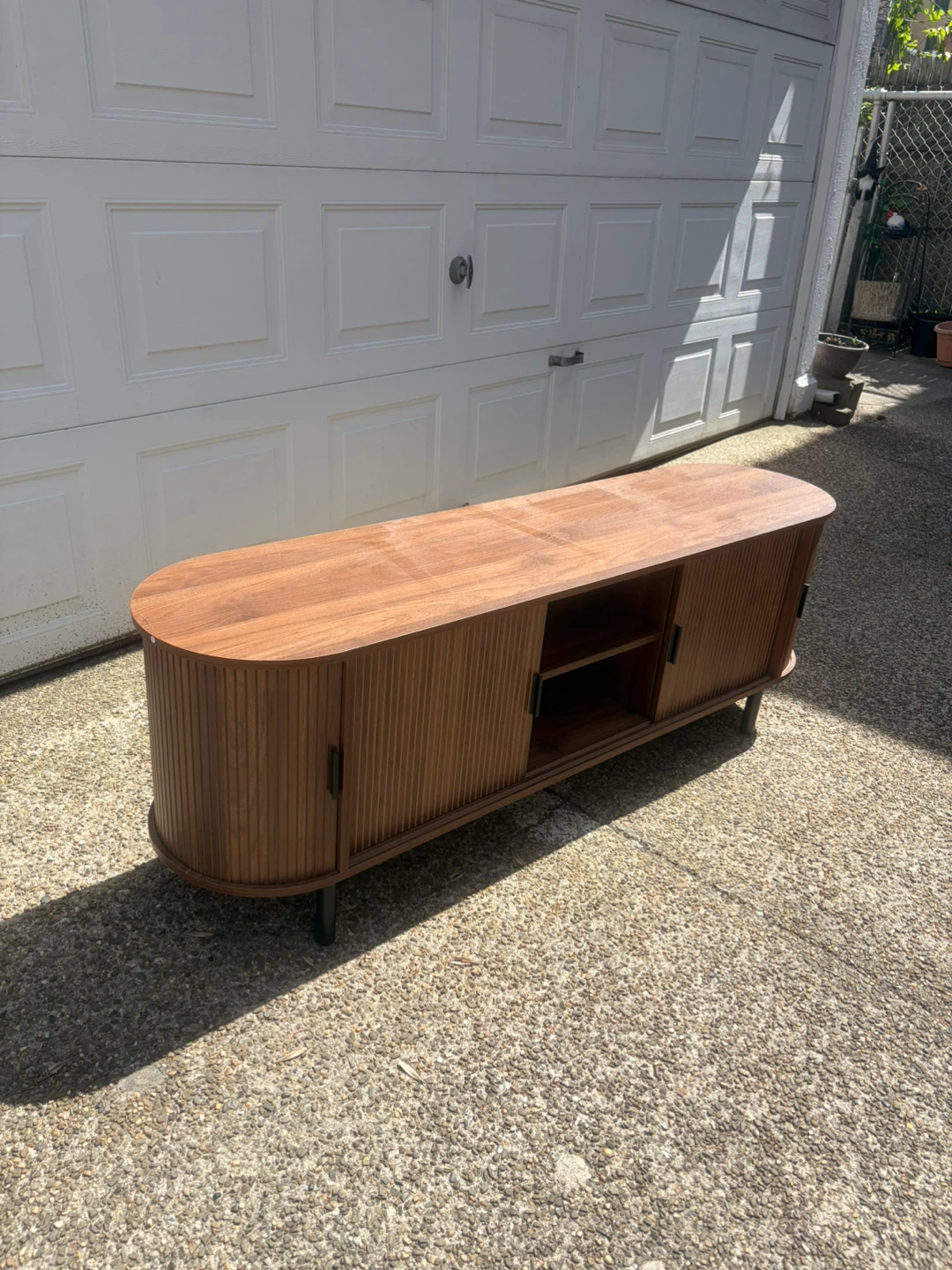 Mid-Century Modern Style Media Console Table - photo 2